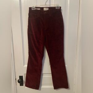 Burgundy Corduroy Pants